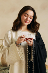 ZARA SHAHJAHAN - Winter 3Pcs Dhanak Embroidered Suit - SU0059